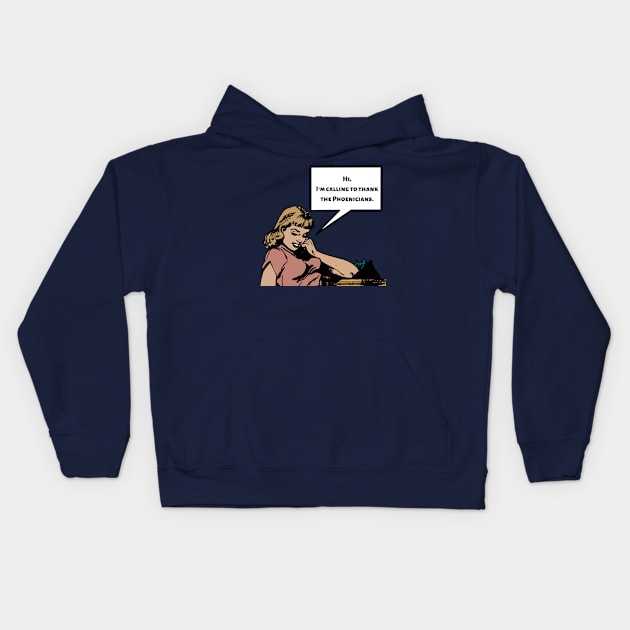 Thank the Phoenicians Kids Hoodie by Disney Assembled